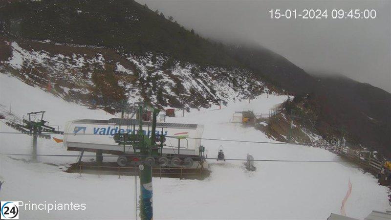 Valdezcaray sorprende con la apertura de tres pistas y 2,225 kilómetros esquiables en medio de la temporada primaveral y con presencia de nieve.