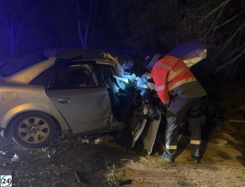 Joven de Logroño sufre grave herida tras colisión con árbol en Villafranca