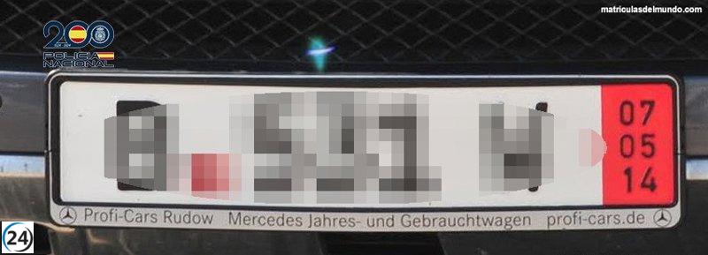 Hombre detenido en Logroño por circular con matrículas falsas alemanas.