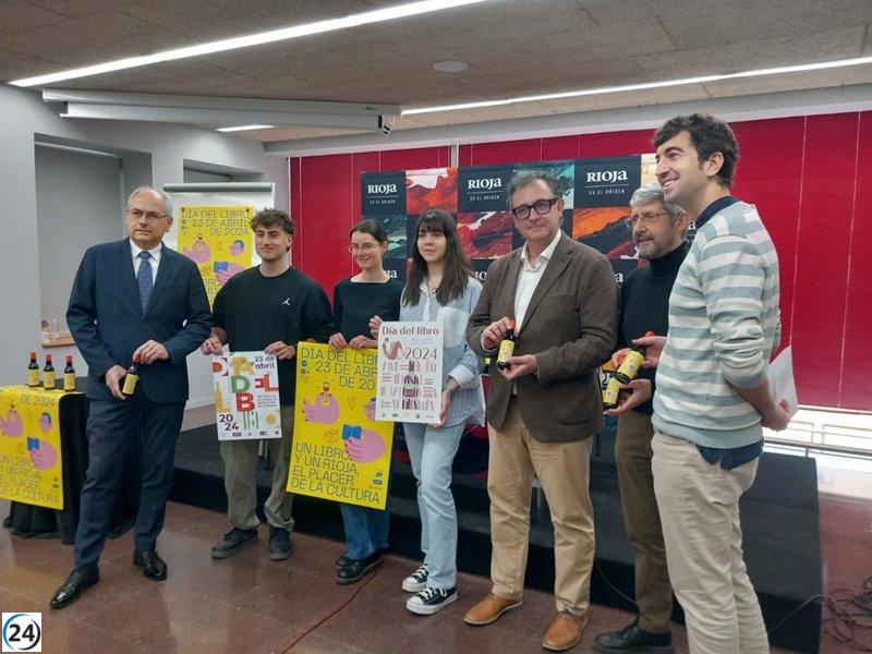 La DOCa Rioja regala 3.100 botellas de vino para promover la lectura en el Día del Libro.