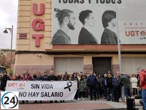 UGT reclama mayor compromiso en la prevención de accidentes laborales tras la última tragedia en La Rioja.