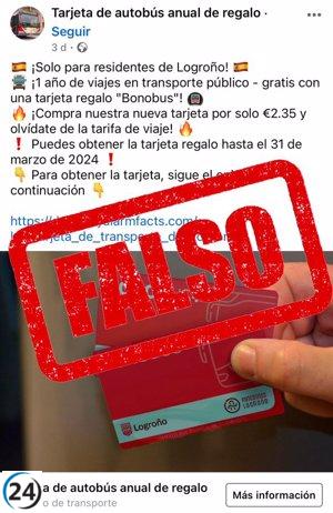 Alerta de estafa con bono bus en Logroño, Policía Nacional advierte