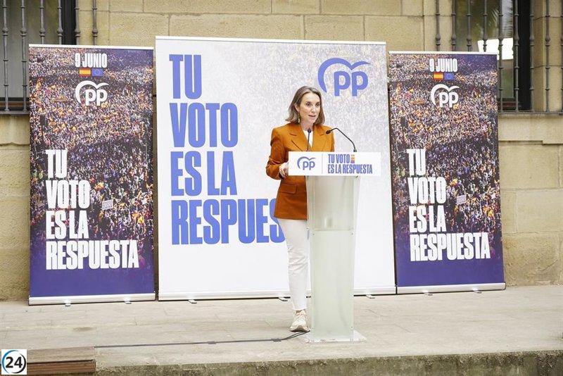 Gamarra acusa a Moncloa de ser la cuna de la corrupción y llama a votar para sacar a Sánchez del poder.