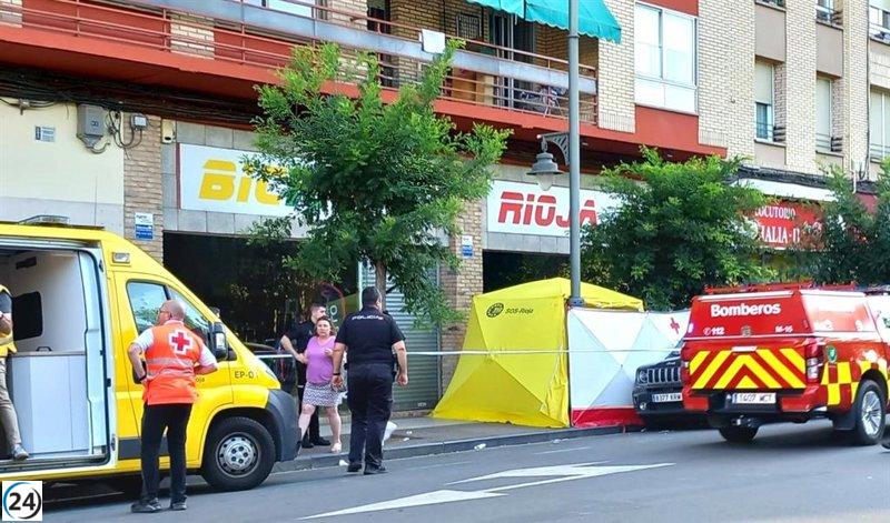 Trágica muerte de un hombre al caer desde un quinto piso en Logroño.