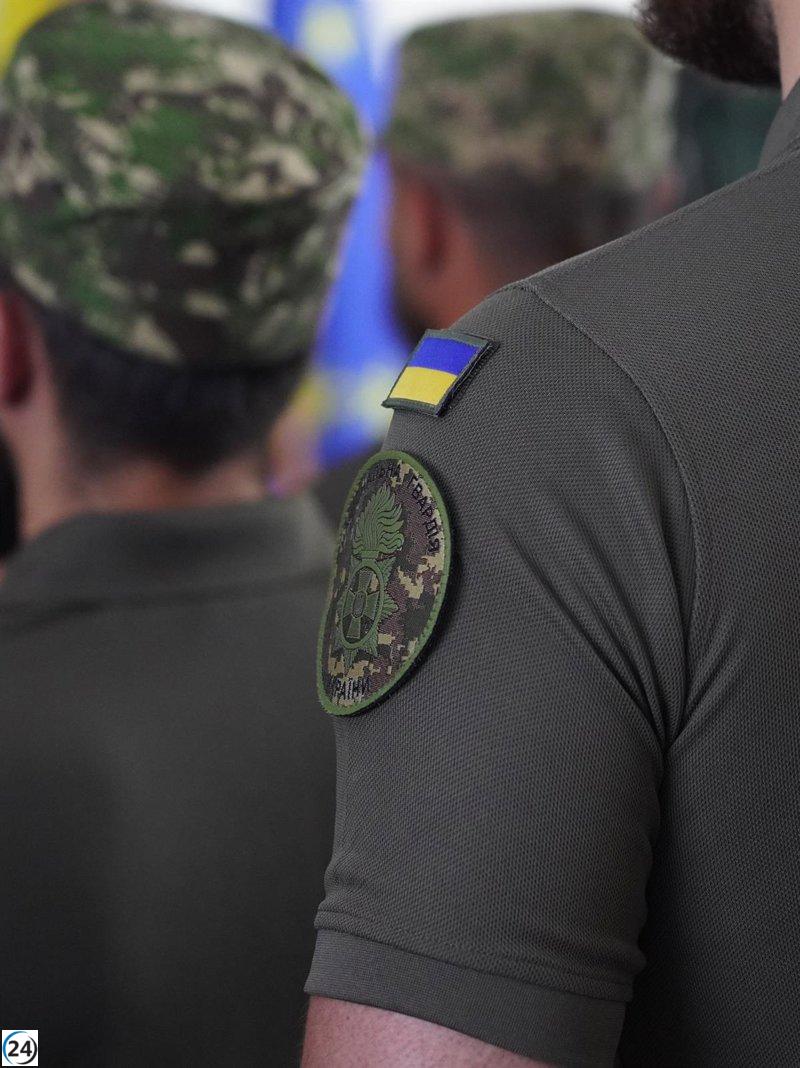 Marlaska respalda a Ucrania en la graduación de militares ucranianos en Logroño.