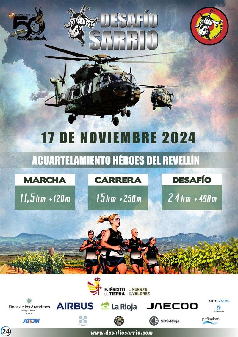 La emocionante carrera de Trail Desafío Sarrio 2024 llega al Acuartelamiento Héroes del Revellín el 17 de noviembre.