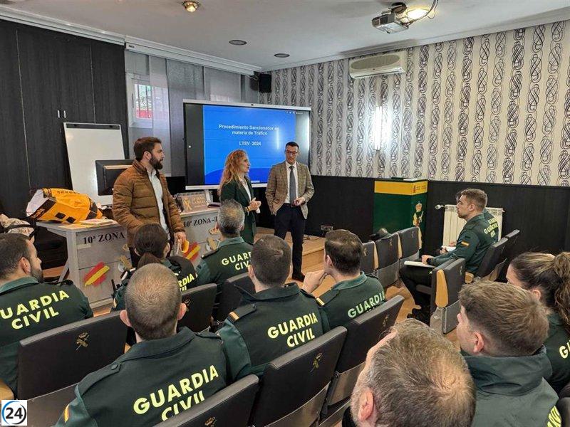 La DGT forma a guardias civiles en seguridad vial en La Rioja.