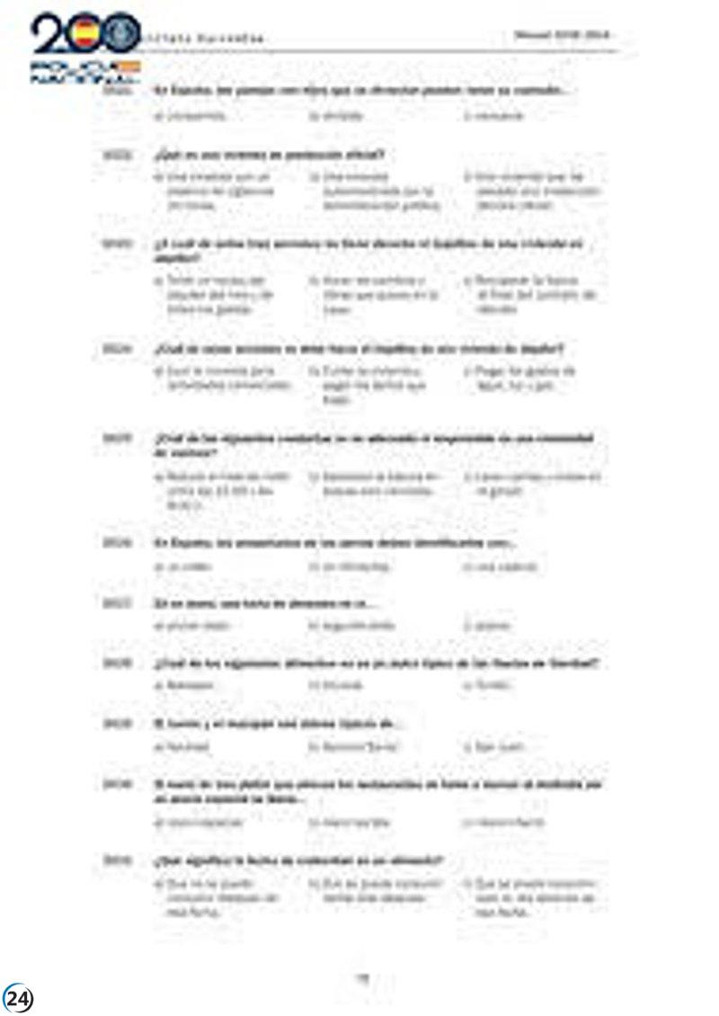 Arrestan a dos por falsificación de identidad en pruebas para la nacionalidad española.
