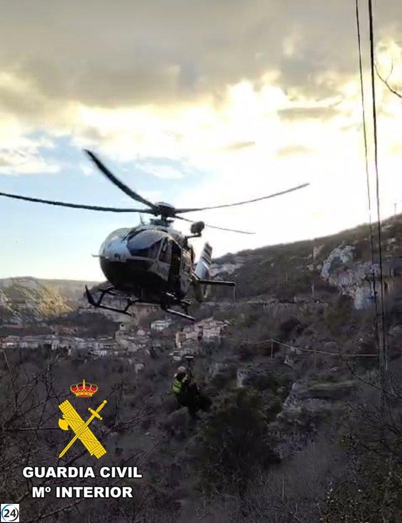 Hallan el cuerpo de una joven desaparecida en Orbaneja del Castillo, Burgos, en un barranco.