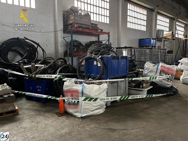 Desmantelan en Logroño una chatarrería ilegal y citan a declarar a doce implicados.