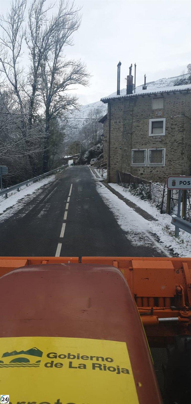 La Ibérica riojana bajo alerta amarilla por nevadas este jueves.