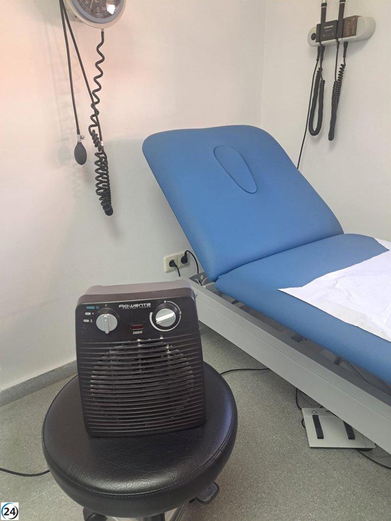 CSIF denuncia la falta de calefacción en el centro de salud de Espartero durante una semana.