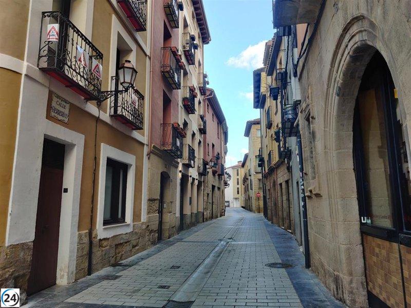 Detención de agresor en la calle Herrerías de Logroño tras ataque a dos personas.