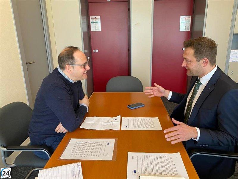 César Luena pide inversión europea para la reactivación de la viticultura.