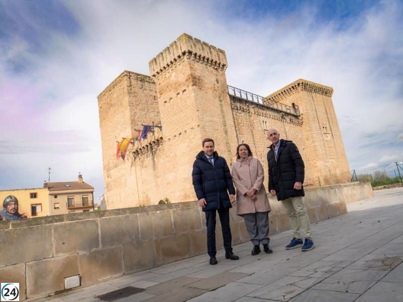Arrancan las reformas en la Plaza del Castillo de Agoncillo este otoño.