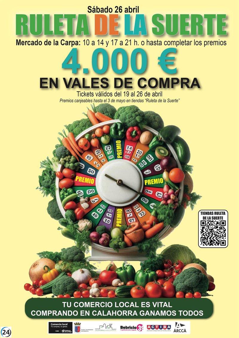 La Ruleta de la Suerte en Calahorra ofrece 4.000 euros en premios.
