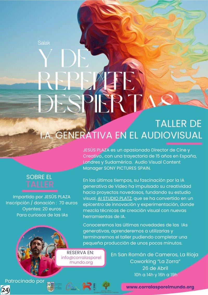 San Román de Cameros ofrece un innovador taller de creatividad audiovisual impulsado por Inteligencia Artificial.