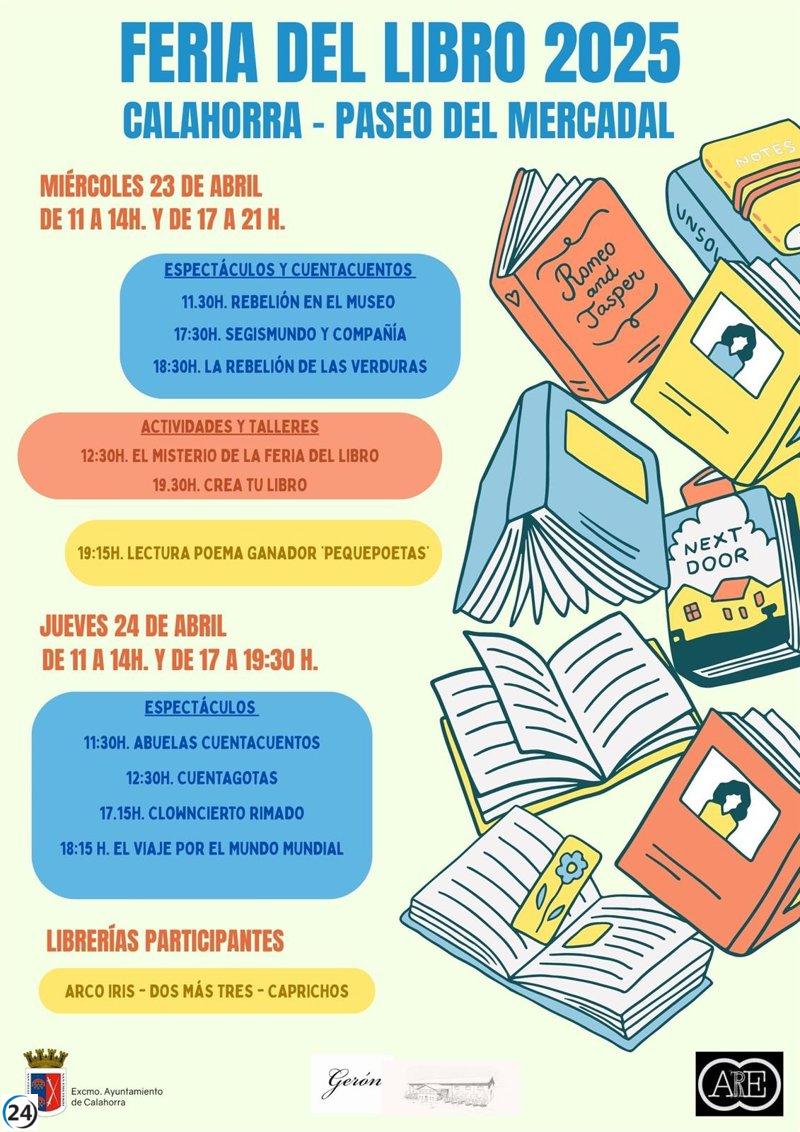 Calahorra acoge su Feria del Libro el 23 y 24 de abril, con propuestas para toda la familia.