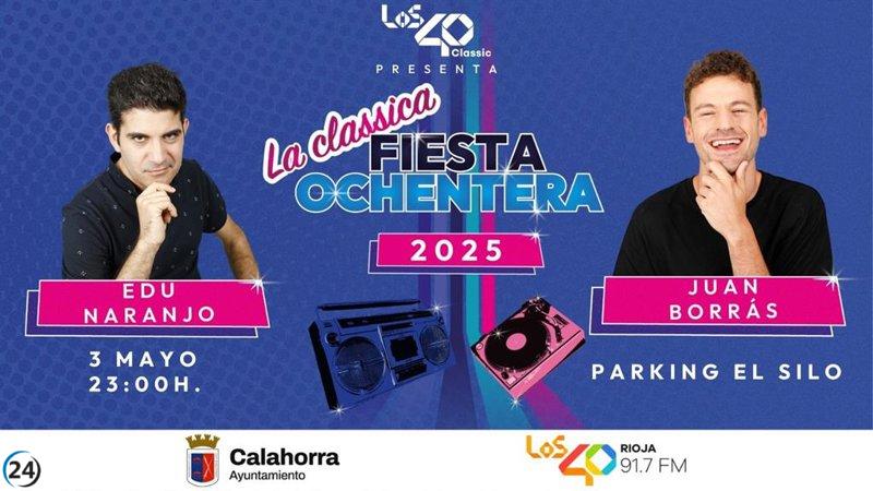 Calahorra revive los hits de los 80, 90 y 2000 el 3 de mayo.