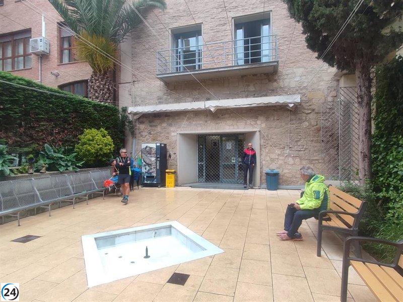 El Albergue de Peregrinos de Logroño invierte 113.874 euros en la renovación de baños, patio y duchas en un plazo de tres meses.