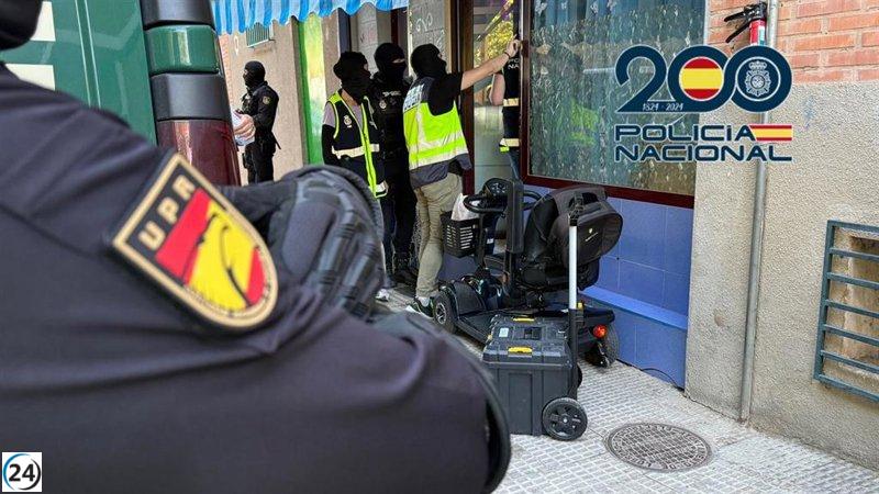 Cinco arrestos en Logroño por narcotráfico y vínculos con organización criminal.