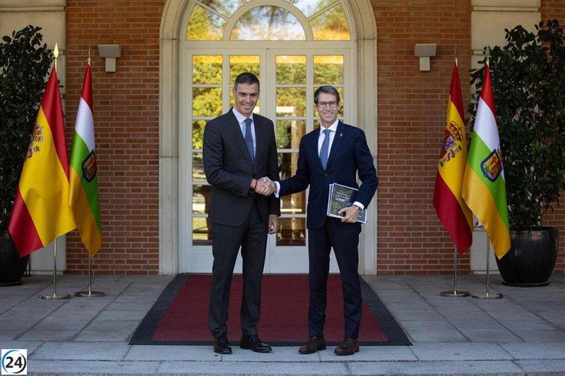 Sánchez celebra el Día de La Rioja y destaca el esfuerzo colectivo por un futuro solidario y próspero.
