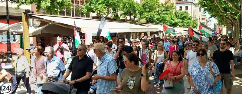Logroño se solidariza con Palestina: 