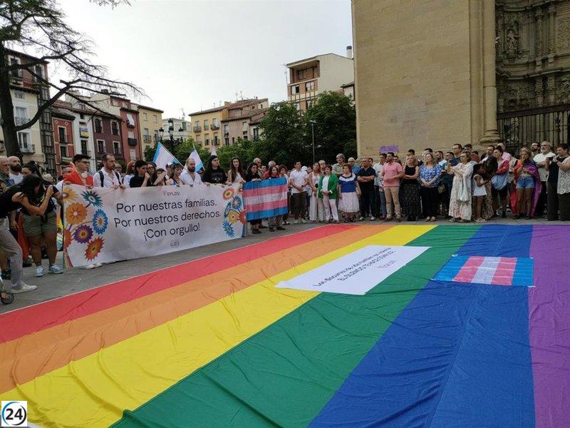 Gran movilización en Logroño condena la violencia homofóbica del fin de semana.