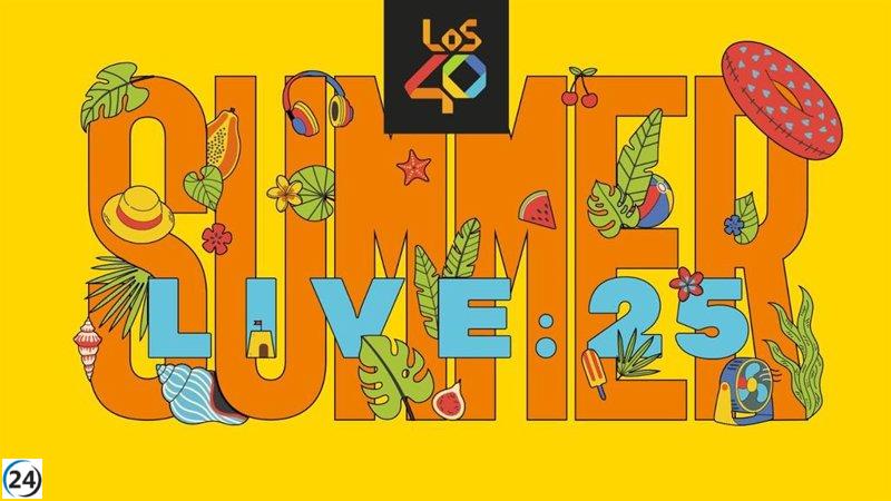 LOS40 Summer Live 2025 visitará 22 ciudades de España, incluyendo Candás en Asturias.