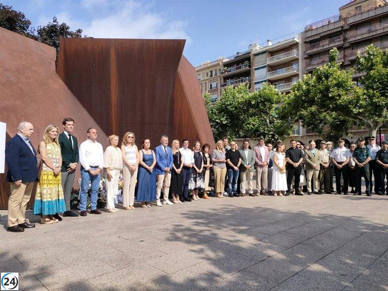 Logroño conmemora el 28º aniversario del asesinato de Miguel Ángel Blanco por ETA.