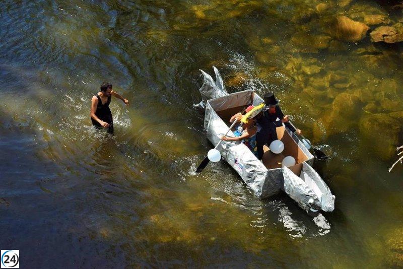 Villanueva de Cameros acogerá el 23 de agosto la tercera edición de la emocionante carrera de Barcos de Cartón.
