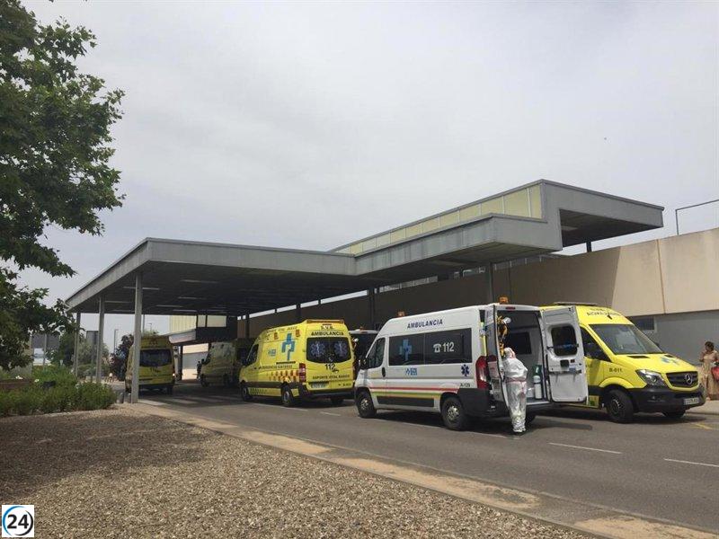 Hombre hospitalizado tras caer desde un edificio en Logroño.