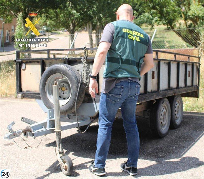 Localizan en Burgos un remolque sustraído en La Rioja.