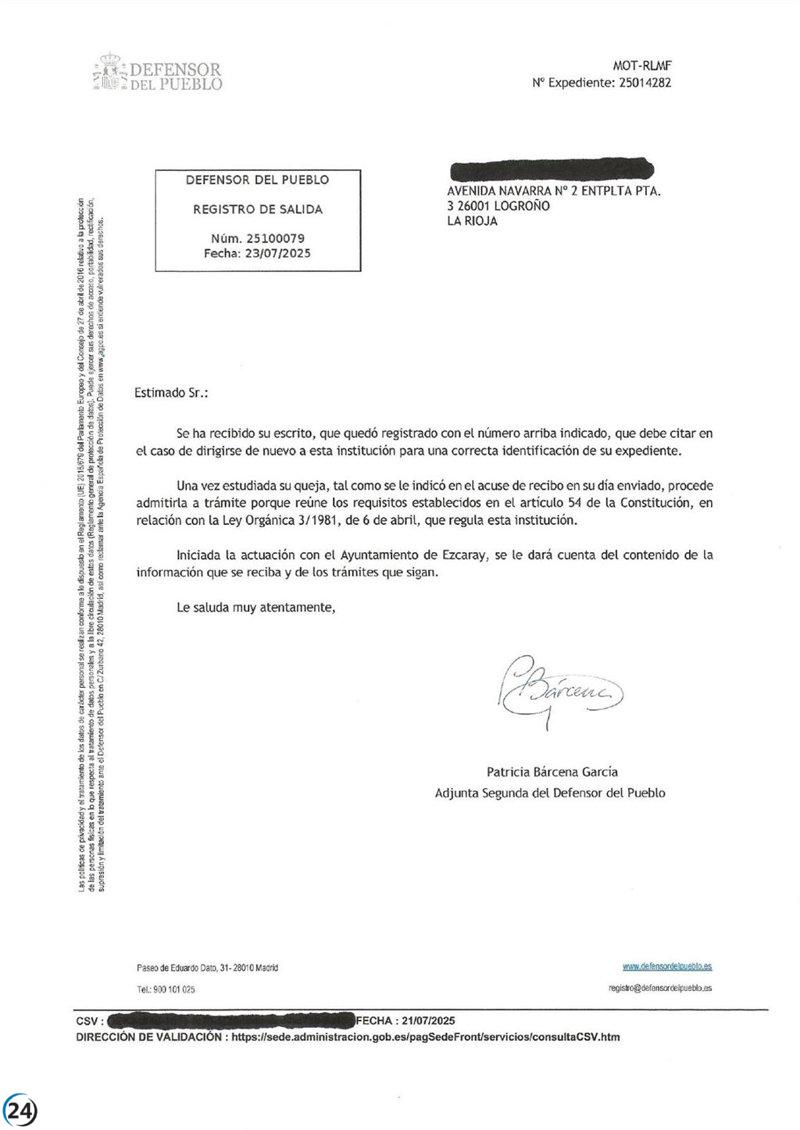 La denuncia de Amigos de la Tierra sobre la falta de información en la vía ferrata de Ezcaray avanza en el proceso judicial.