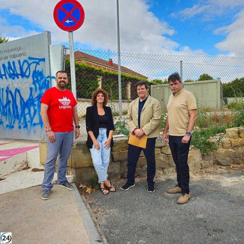 El PSOE denuncia el mal estado del yacimiento de Valbuena y propone acciones urgentes para su reapertura.