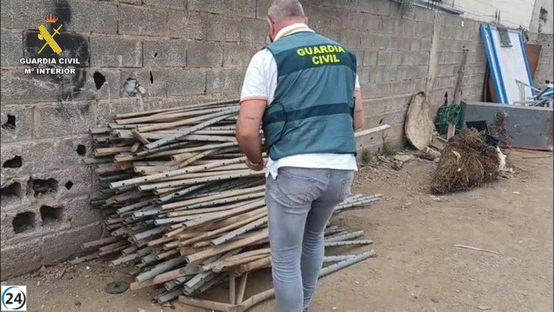 Detienen a un individuo por el hurto de 700 postes de viñedo en La Rioja.