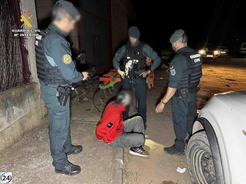 Detenido por narcotráfico y multados varios asistentes en las celebraciones de Huércanos.