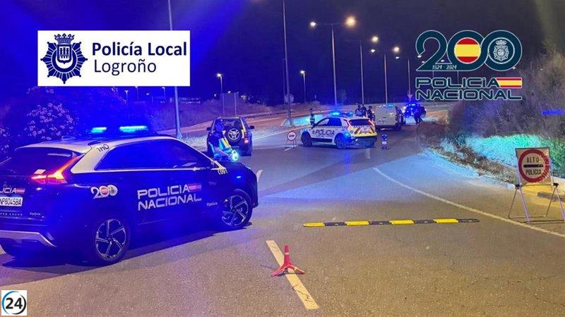 Policías Nacional y Local de Logroño refuerzan los operativos de seguridad en varios sectores urbanas.
