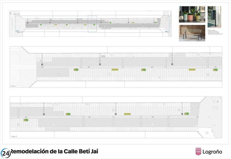 La calle Beti Jai lidera una transformación integral de las Cien Tiendas por tramos.