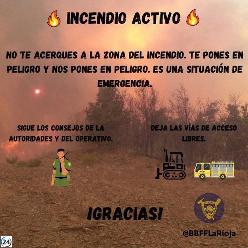 Incendio en Mansilla reavivado, pero bajo control y con buenas perspectivas.