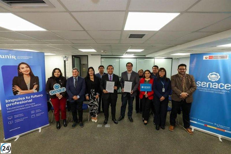 UNIR y SENACE se alían para fortalecer la formación en sostenibilidad ambiental.