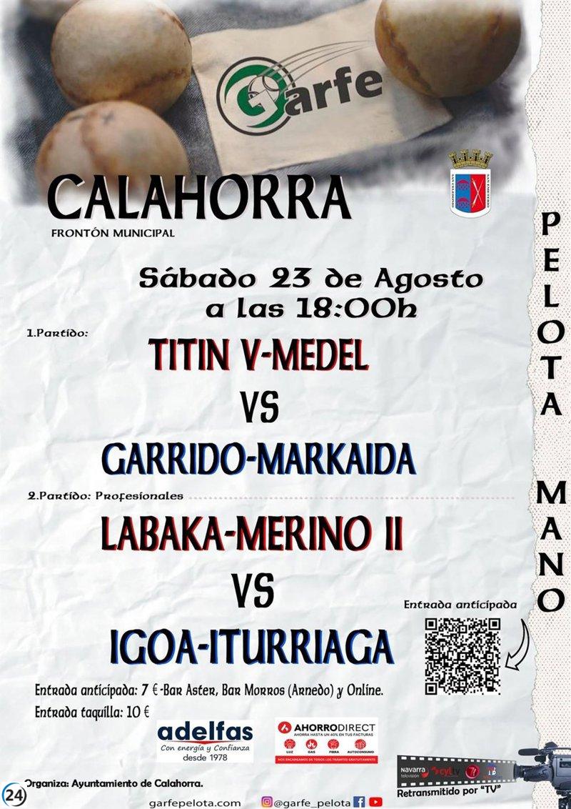 Encuentro de balón mano en Calahorra el 23 de agosto: Dos emocionantes partidos en la misma jornada.