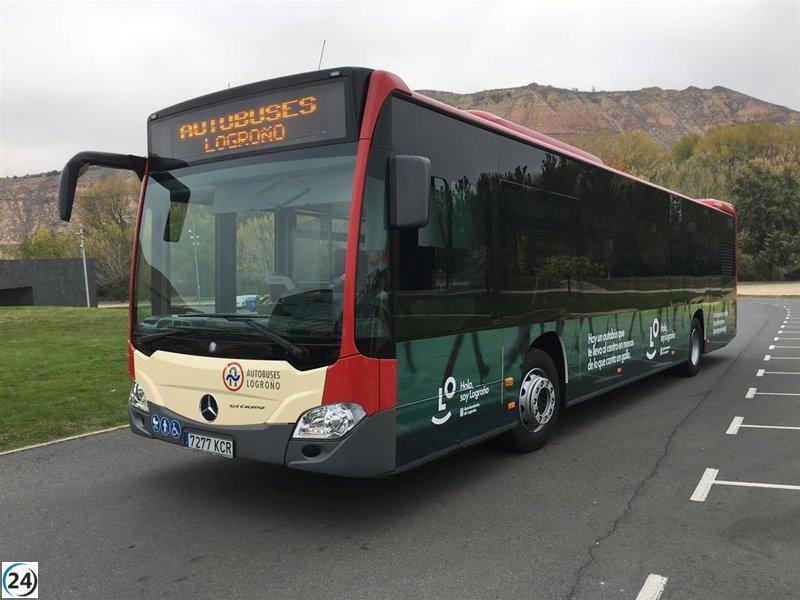 El recorrido de la Línea 3 de autobús en Logroño cambiará de martes a jueves por cortes en la carretera LR-250 hacia Villamediana.