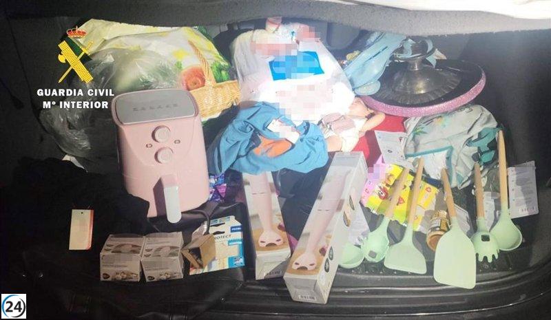 La Guardia Civil recupera en Briviesca objetos robados de un supermercado riojano.