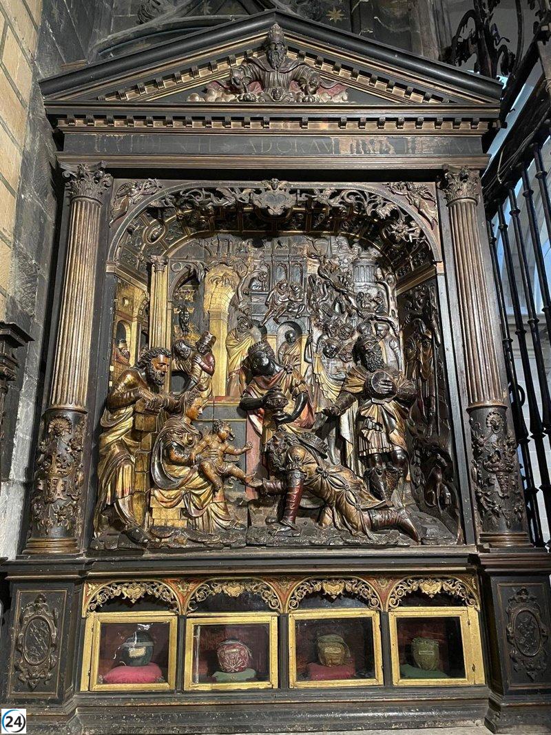 UNIR y la Parroquia de La Redonda se unen para restaurar el retablo y relicario de la capilla de los Reyes.