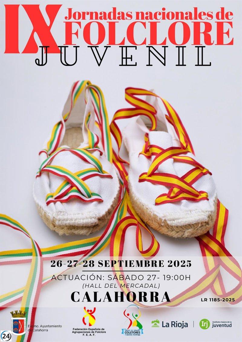 150 jóvenes se reúnen en Calahorra para las IX Jornadas Nacionales de Folclore Juvenil del 26 al 28 de septiembre.