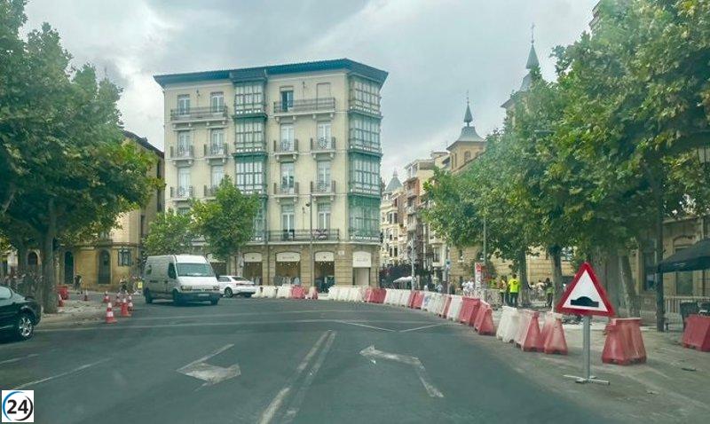 Nuevo corte de tráfico en Muro del Carmen y Cervantes por avance en la Glorieta.