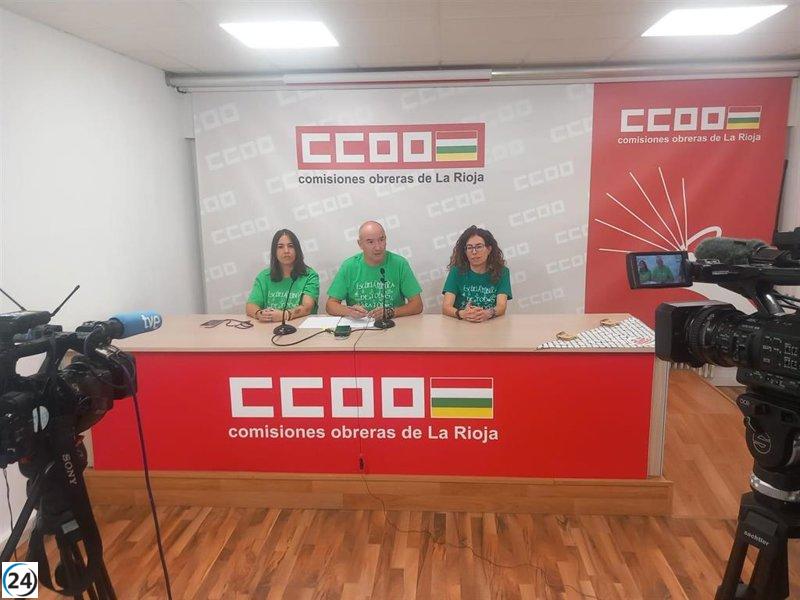 CCOO Educación reclama una actualización en el sistema de interinidades y denuncia la falta de 31 profesores en La Rioja.