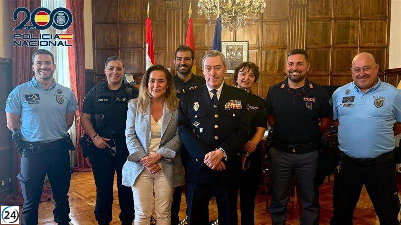 Policías de Francia, Portugal e Italia se unen a la vigilancia en las fiestas de San Mateo de Logroño.