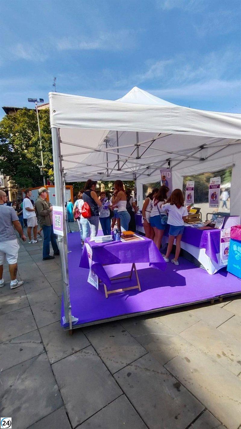 Más de 1,000 personas visitan los Puntos Violeta durante las Fiestas de San Mateo.
